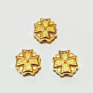 Margele bile Margele cruce de trecere din metal cruce argintiu|auriu   si  cod 6563