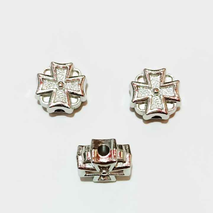 Margele bile Margele cruce de trecere din metal cruce argintiu|auriu   si  cod 6563