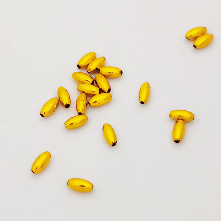 Obiecte bisericesti bile | Margele ovale de trecere 8mm | 6108