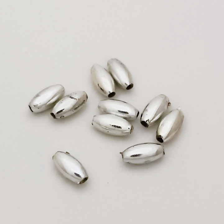 Obiecte bisericesti bile | Margele ovale de trecere 8mm | 6108