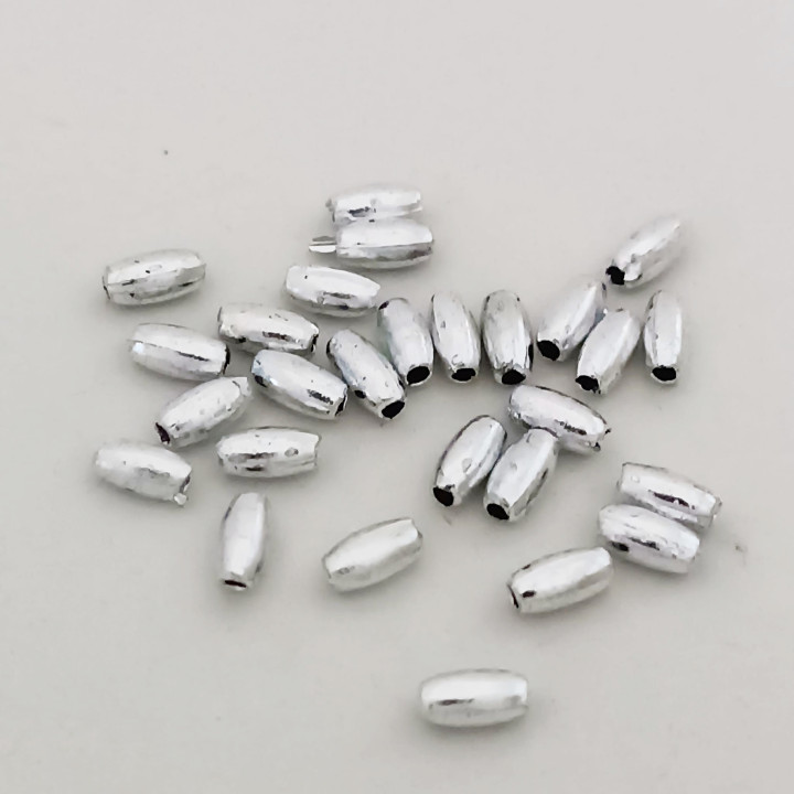 Obiecte bisericesti bile | Margele ovale de trecere 6mm | 6107