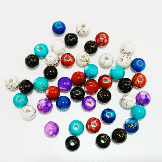 Margele bile distantiere | Margele rotunde de trecere 6mm | 6538