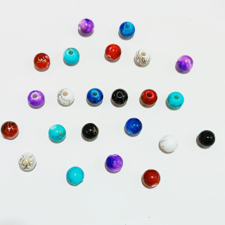 Margele bile distantiere | Margele rotunde de trecere 8mm | 6539