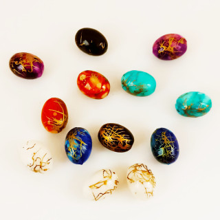 Obiecte bisericesti bile Margele butoi din plastic fir cupru 10mmX8mm 6279 set0.5kg