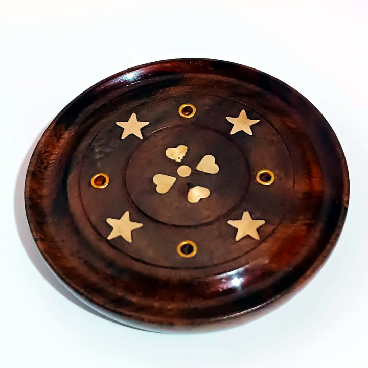 Suporti betisoare parfumate pentru 4 bete parfumate sau 1 con maro 8cm  | 5462