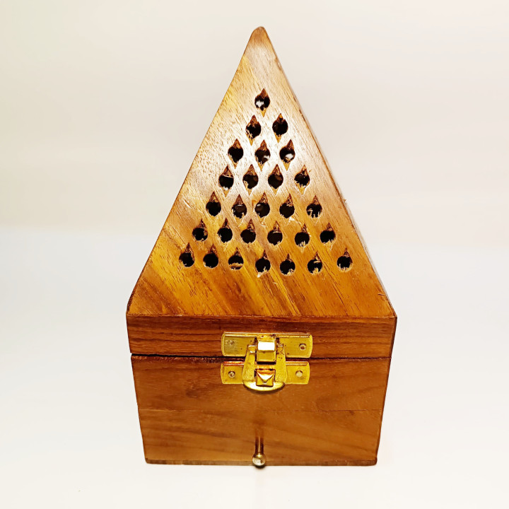 Suporti betisoare parfumate pentru 1 con sau carbune parfumat lobadan  maro 9cm  | 5465