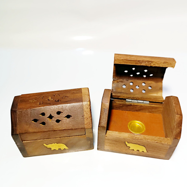 Suporti betisoare parfumate pentru 1 con sau carbune parfumat agardan  maro 5.5cm  | 5466