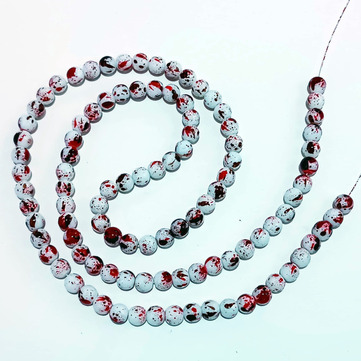 Obiecte bisericesti bile | Margele rotunde de trecere 8mm | 6217