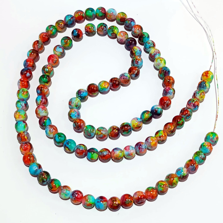 Obiecte bisericesti bile | Margele rotunde de trecere 8mm | 6217