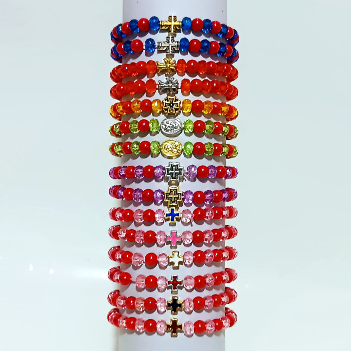 Metanii si bratari religioase | Bratara elastica 33 margele plastic | 1376