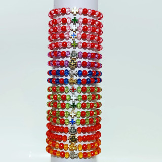 Metanii si bratari religioase | Bratara elastica 29 margele plastic | 1377