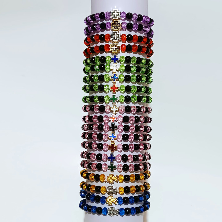 Metanii si bratari religioase | Bratara elastica margele plastic | 1383