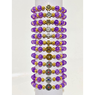 Metanii si bratari religioase | Bratara elastica bile plastic tip rasina | 1394