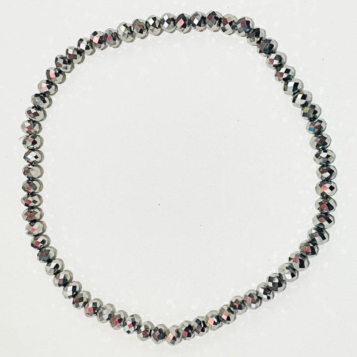 Margele bile Margele bile de trecere din sticla sirag  si  cod 6571