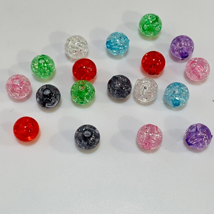 Margele bile Margele bile de trecere din plastic tip rasina MIX CULORI DESCHISE si  cod 6576