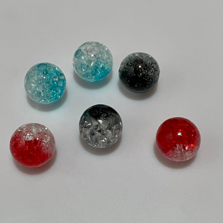 Margele bile Margele bile de trecere din plastic tip rasina MIX CULORI INCHISE si  cod 6579