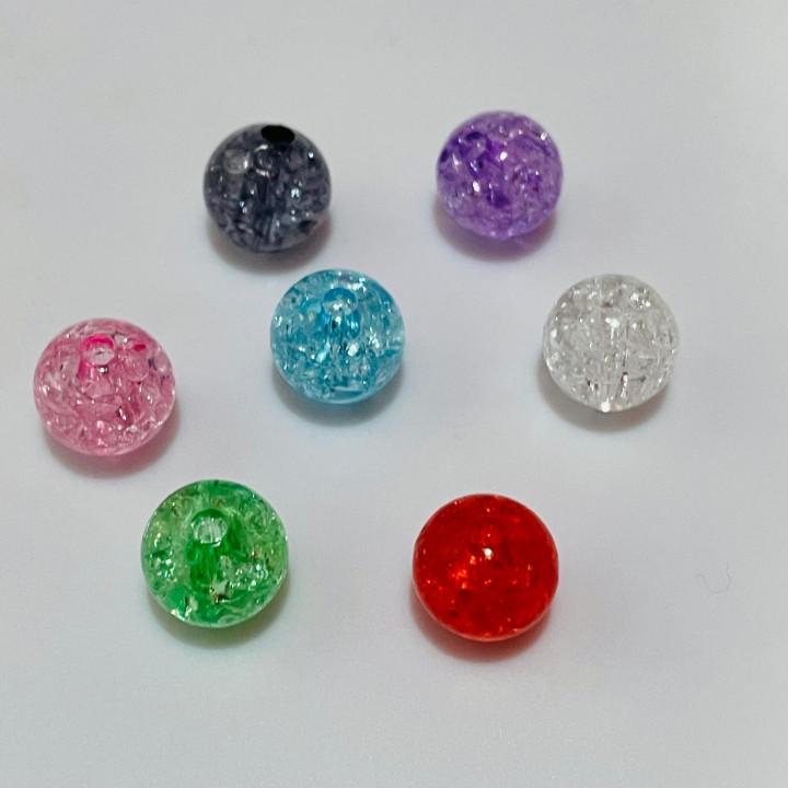 Margele bile Margele bile de trecere din plastic tip rasina MIX CULORI DESCHISE si  cod 6580